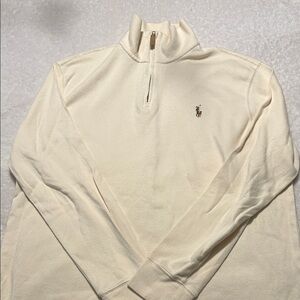 Polo Ralph Lauren Men's Cream Zip-Up Sweater